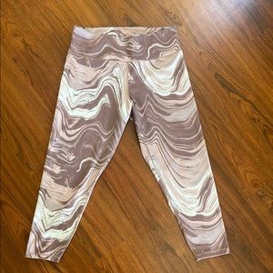 Stylish Marble Print Workout Pants